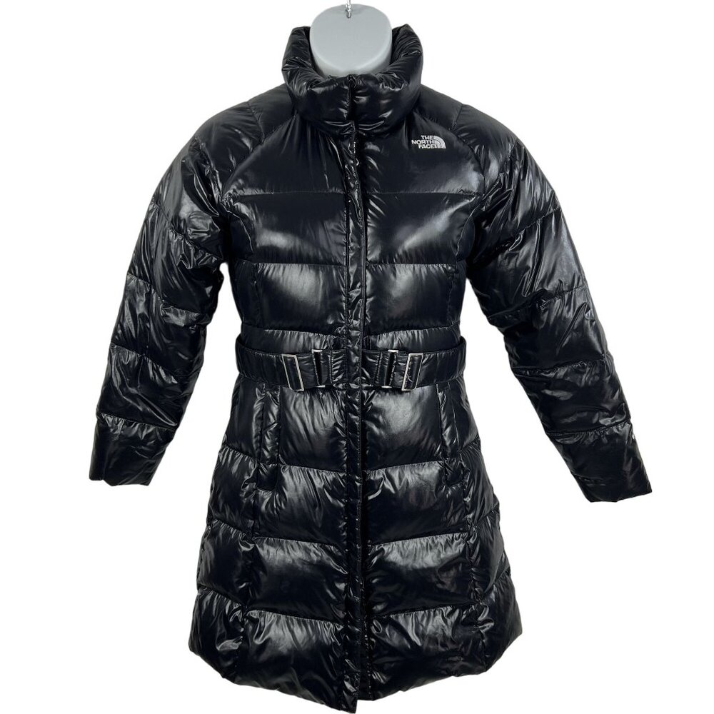 The North Face Long Coat Size Medium Womens Black 600 Goose Down Puffer Jacket